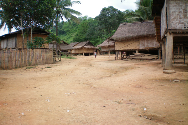 The Hmong Hilltribe Settlement On The Outskirts of Luang Prabang