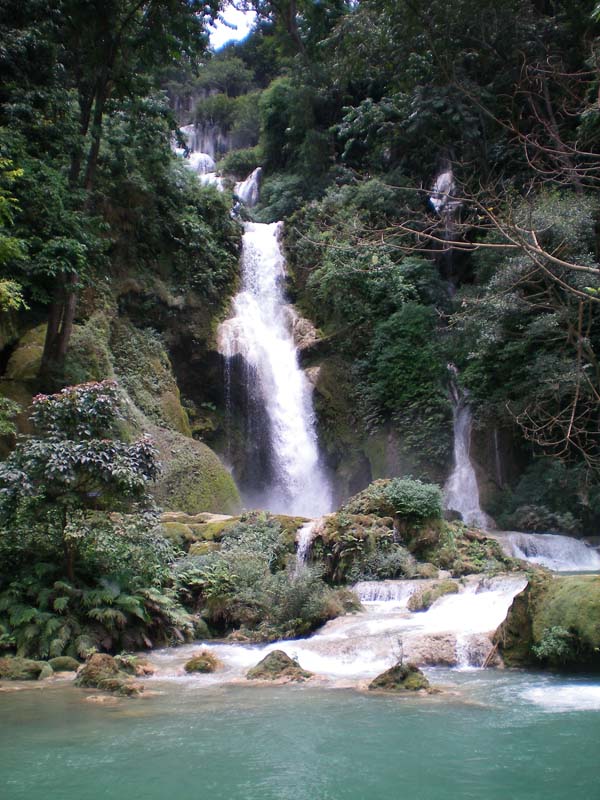 The Beautiful Kuangsi Waterfall. 